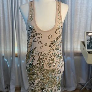 French Connection Sequined Tank Mini Dress